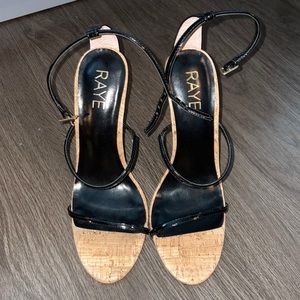 NWOT RAYE strappy cork sandal